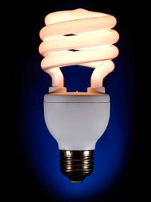 Compact fluorescent light bulb