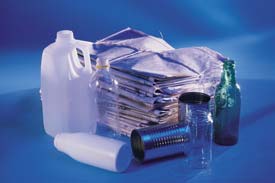 Recycled household waste
