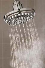 Shower running water